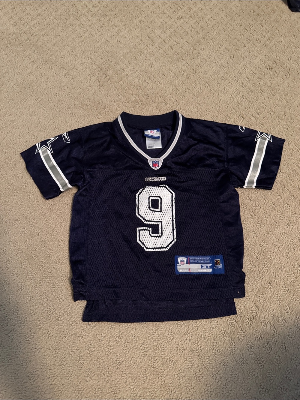 NFL Kids Navy and White #9 Dallas Cowboys Jersey